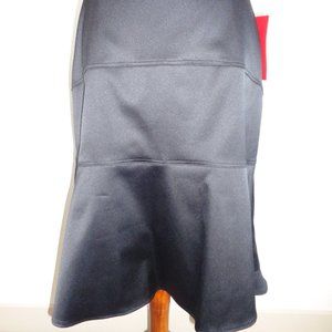 JS Collection Black Satin Skirt